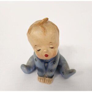 Vintage Holt Howard 1959 Ceramic Baby Figurine Salt or Pepper Shakers Kisses